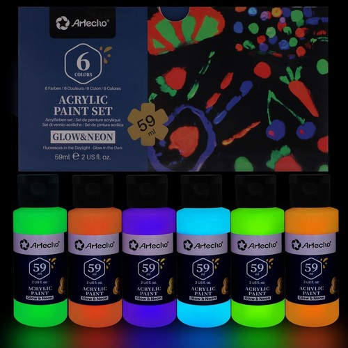 Artecho neon acrylfarben - acrylfarben, set