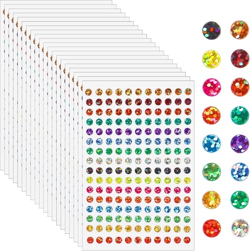 3520 stück glitzer runde pvc - runde,