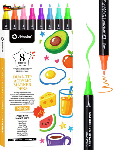 Acrylstifte neon farben - neon, 8