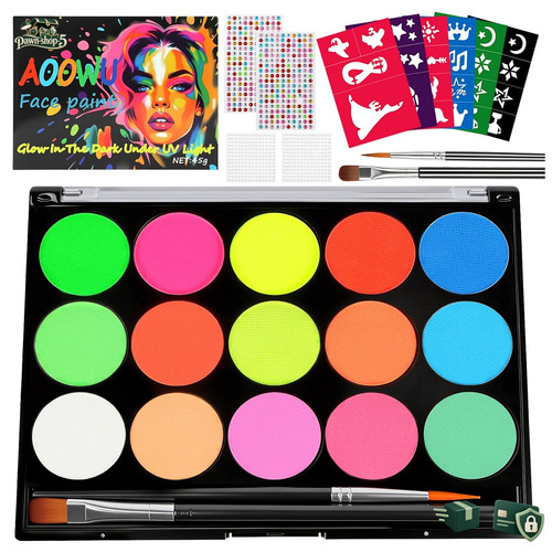Bodypainting set farben - set, 15