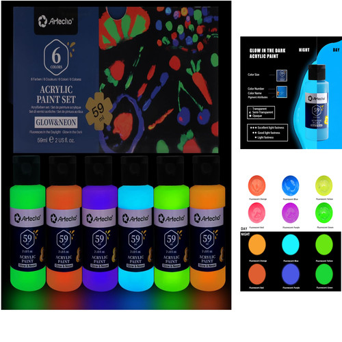 Leuchtfarbe schwarzlicht farbe - leuchtfarbe,
