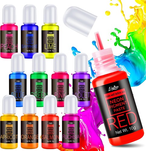 Neon pigmentpaste 12 farben - pigmentpaste,