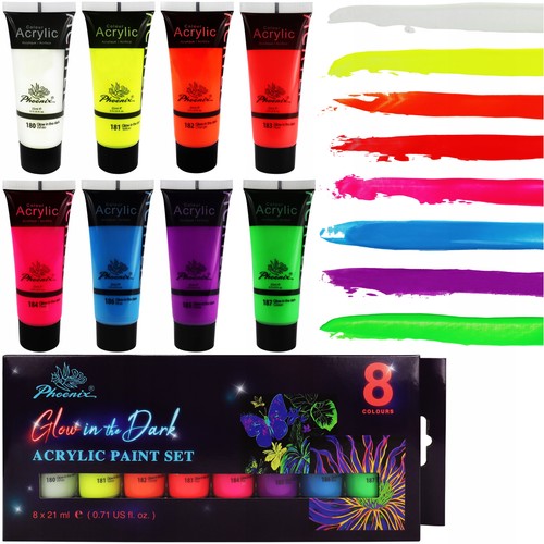 Acrylfarben set glow - acrylfarben, in