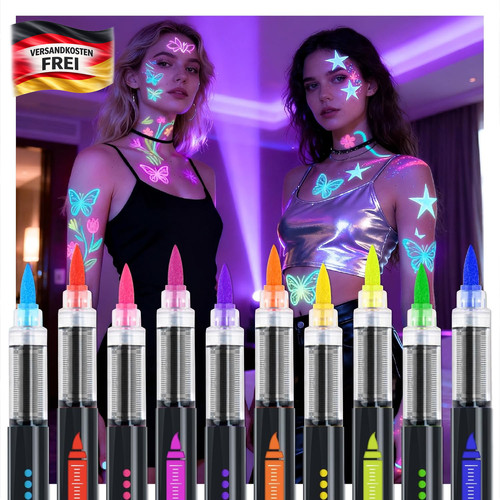 Neon bodypainting stifte - bodypainting,