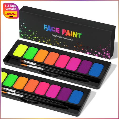 Neon schminke set farben - 16,