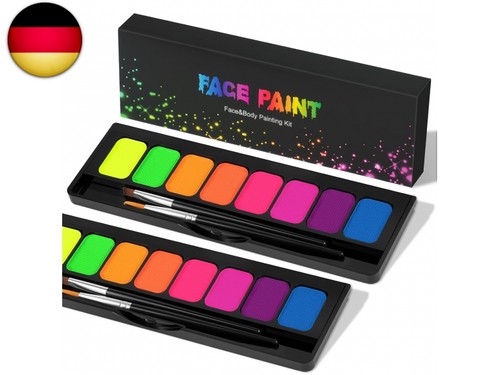 Neon schminke set 16 - neon, set,